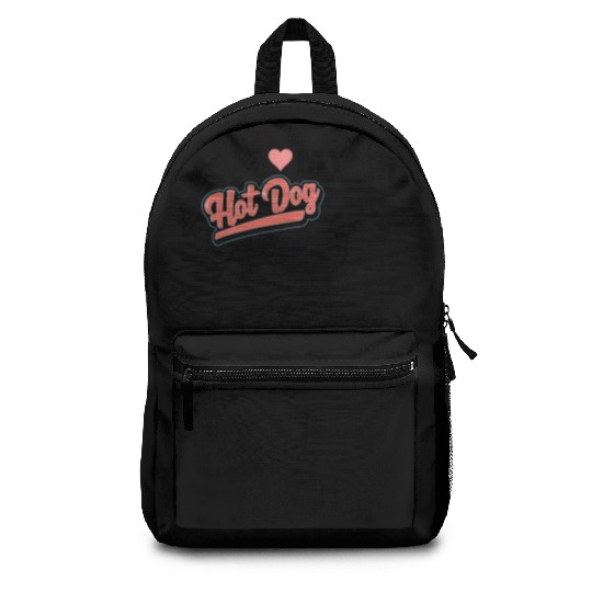 Dachshund Dog Lover Gift Backpacks Love My Hot Dog