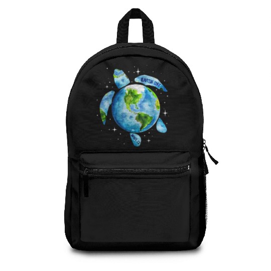 Earth Day Restore Earth Sea Turtle Art Backpacks
