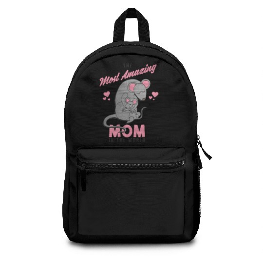 mom in the world Backpacks
