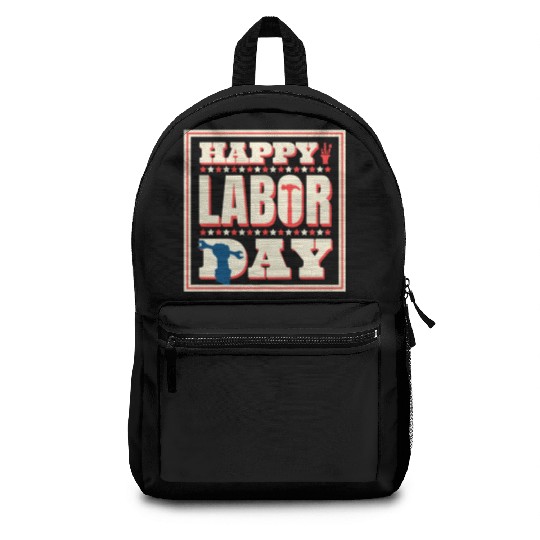 Happy Labor Day Holiday Greetings Backpacks