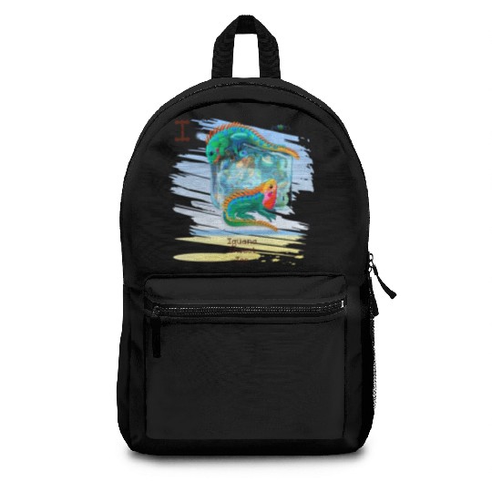 Unique Creative Cute I Alphabet Iguana Insect Ice Backpacks
