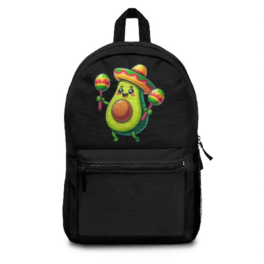Cinco de Mayo Avocado in Mexico Backpacks