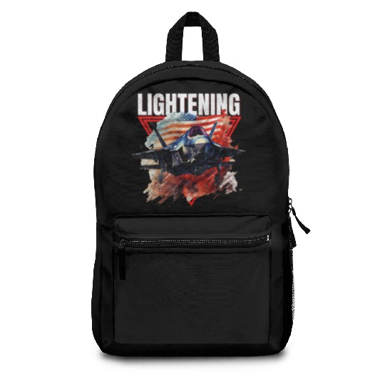F35 Lightning Fighter Jet Plane Veteran Military Backpacks