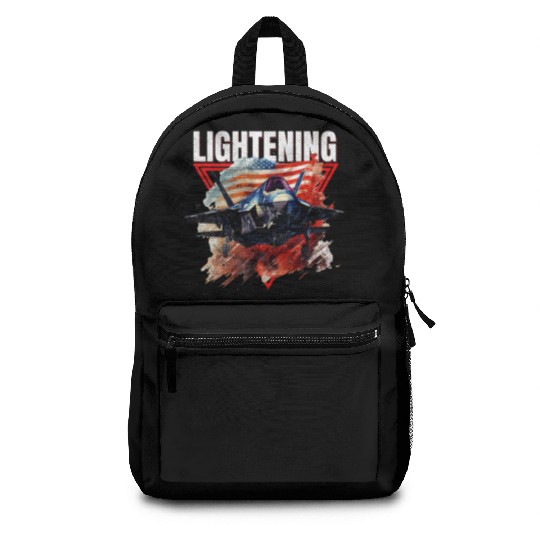 F35 Lightning Fighter Jet Plane Veteran Military Backpacks