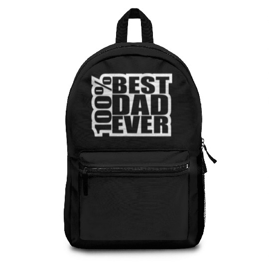 100 % Best Dad Ever Coolest Daddy in the World Backpacks