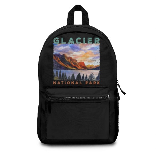 Glacier National Park Retro US Montana Parks Backpacks