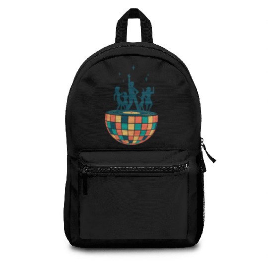 Disco ball - Dancing - Groovy - Clockwork Elements Backpacks