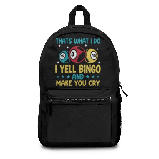 Funny Bingo Player Backpacks