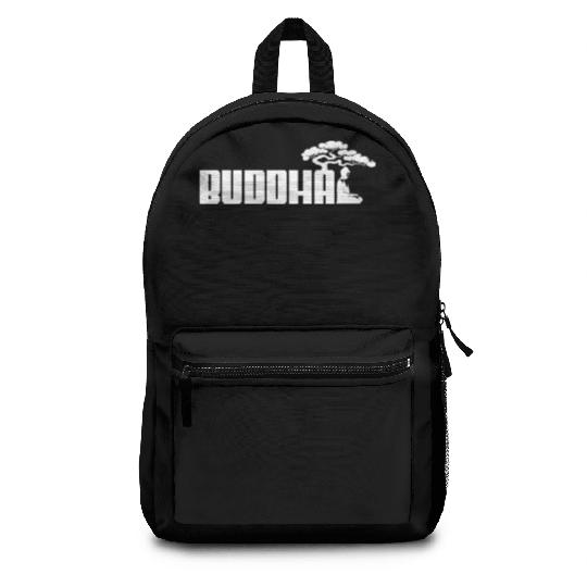 Buddha Sport Logo White Backpacks