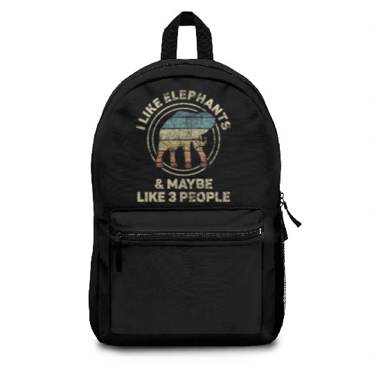 Elephant Family Love Spirit Animal Design Backpacks