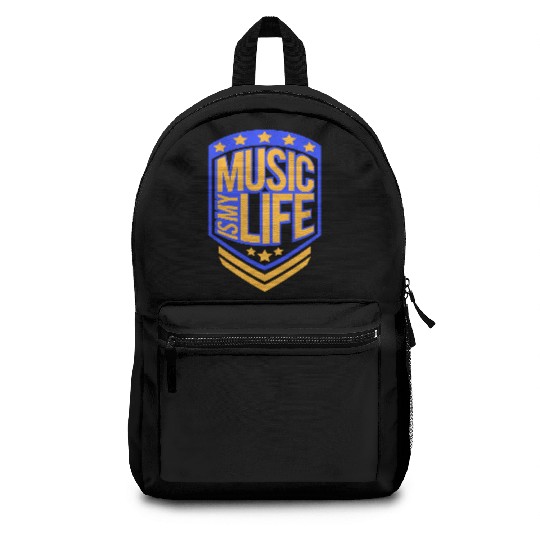 Music Is My Life Party Club Concert Sound Love Backpacks