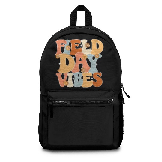 Field Day Vibes Outdoor Sunshine Flowers Backpacks