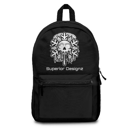 snowflake skull Backpacks