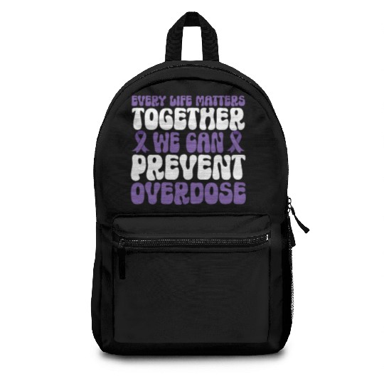 Overdose Awareness – In August We Wear Purple Backpacks