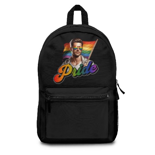 Pride Gay CSD Love LGBTQ+ Colors of Rainbow fun Backpacks