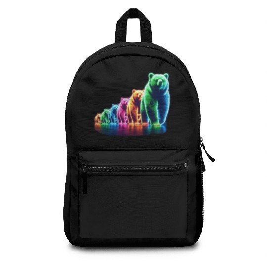 Neon Bears Backpacks