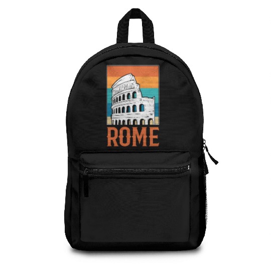 Rome Italy Vintage Museum Curator Backpacks