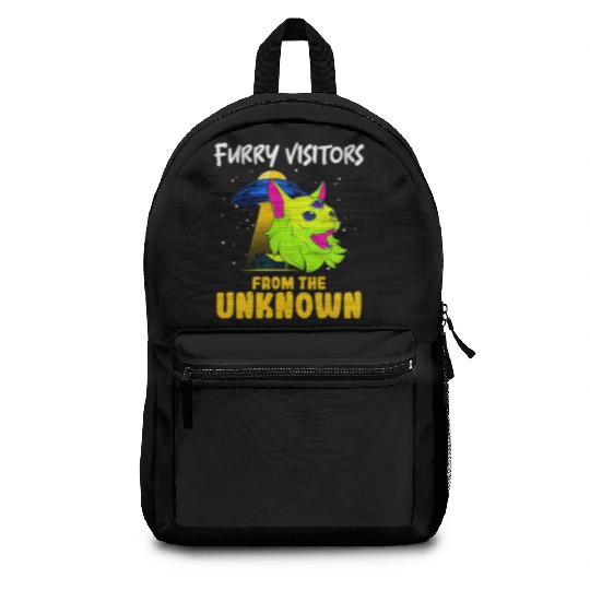 Cat Alien, Aliens, UFO, UAP, Space Unknown Flight Backpacks