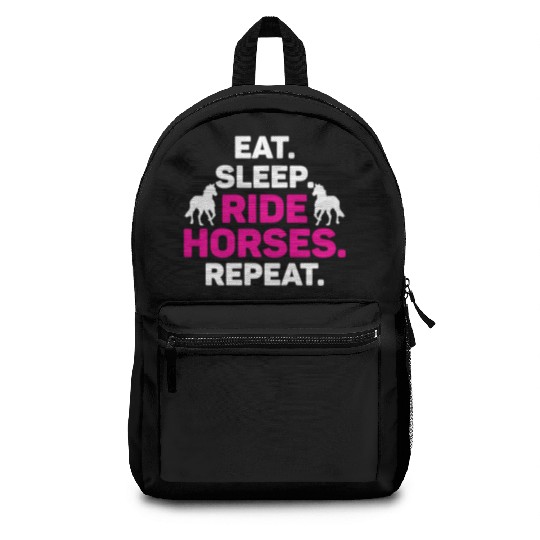Equestrian Love Horse Racing Horse Farm Design Backpacks