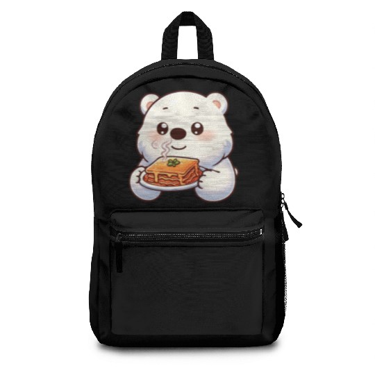 Polar Bear Enjoys Italian Lasagna Backpacks