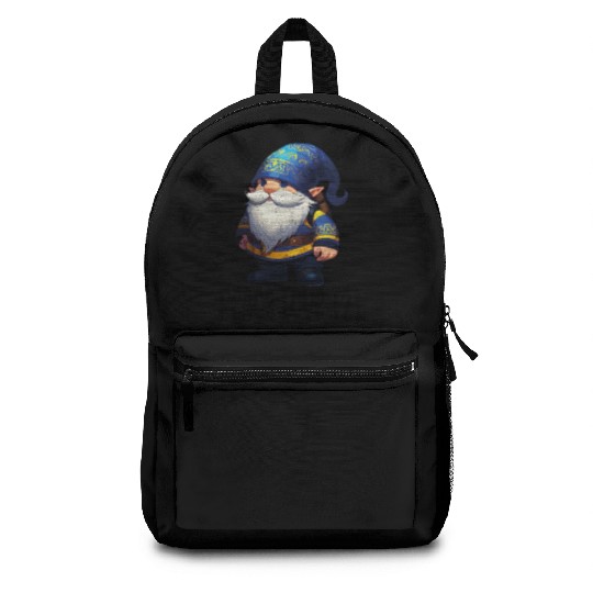 t21 gnomes Peace Love Backpacks