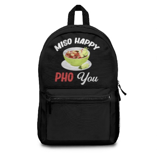 Miso Happy Pho You Asian Chinese Cuisine Backpacks