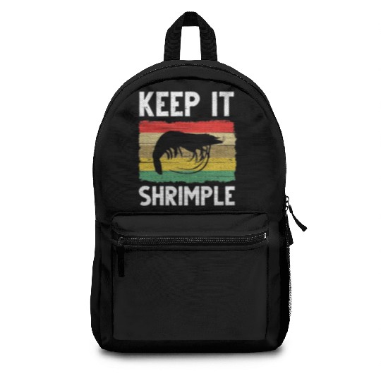 Shrimp Cool Fishing Prawn Lover Backpacks