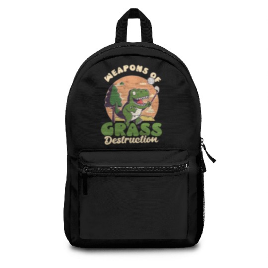 Golfing Weapons Of Grass Destruction Backpacks