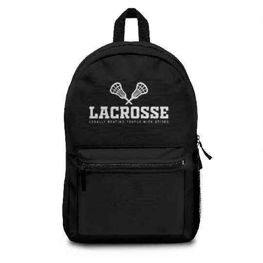 Funny Lacrosse, Legally Beating People With Sticks Backpacks