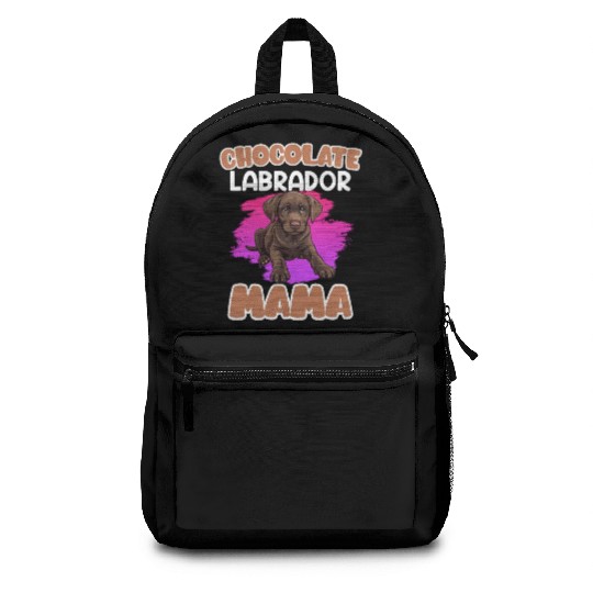 Labrador Retriever CHOCOLATE LAB MOM Labrador Backpacks