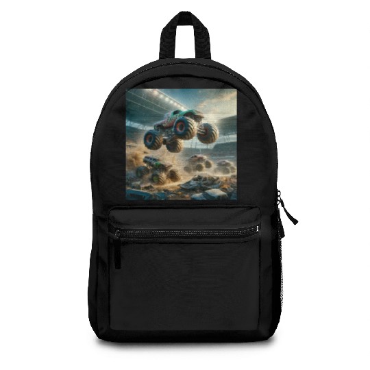 Monster Madness Monster Trucks Backpacks