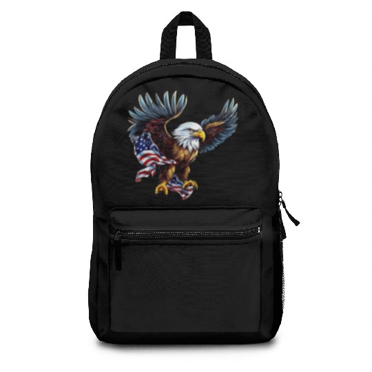 4th Of July. eggle Backpacks