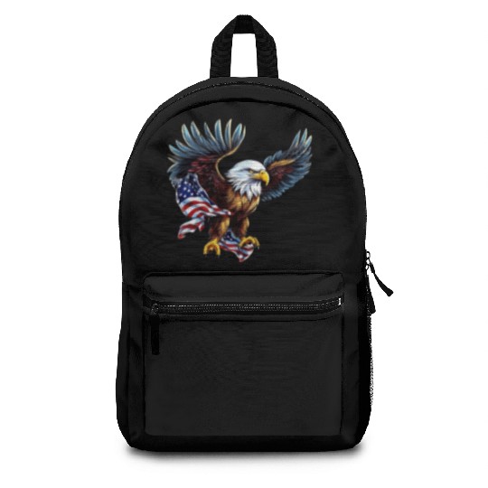 4th Of July. eggle Backpacks