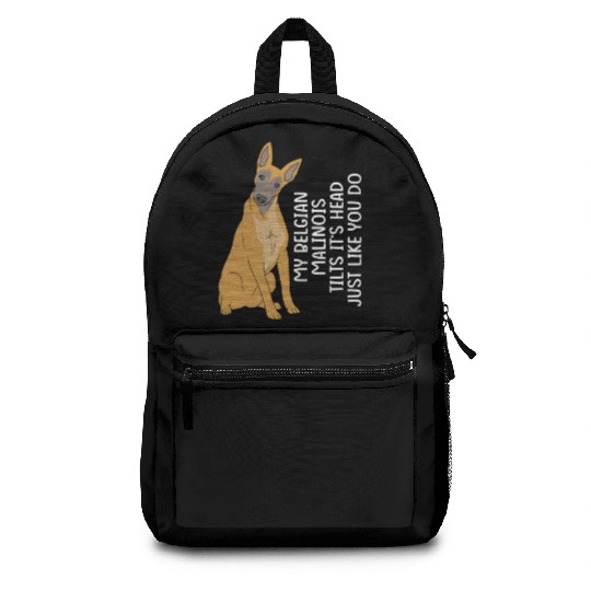 Funny Belgian Malinois Dog Breed Backpacks