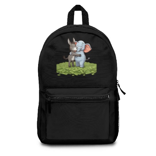 Funny Republican Party Elephant Democratic Donkey Backpacks