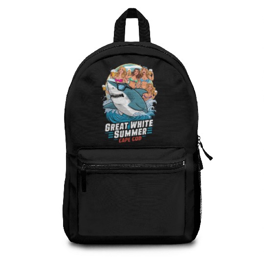 Stylish Great White Shark Backpacks (Cape Cod)