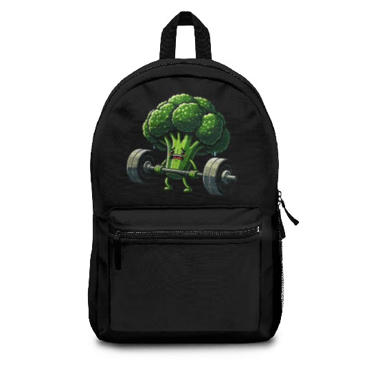Deadlift Broccoli Gym Fitness Motivation Backpacks