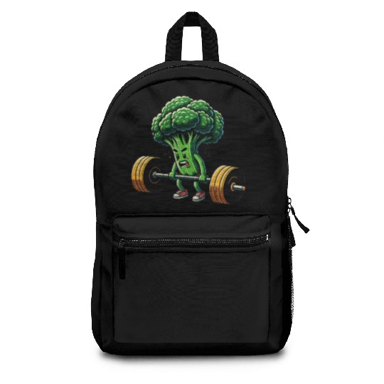 Deadlift Broccoli Gym Fitness Motivation Backpacks