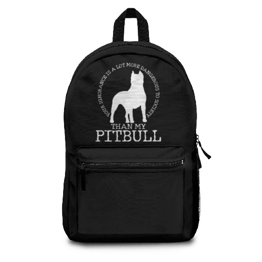 Express Your Love For Pitbull Society Today Backpacks