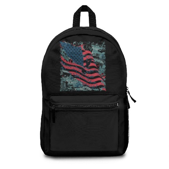 patriotism and nature The American flag Backpacks