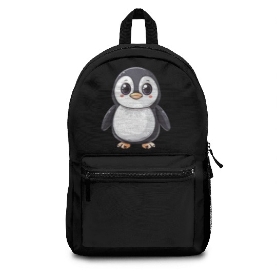 Adorable Penguin Character Embraces Your Style Backpacks