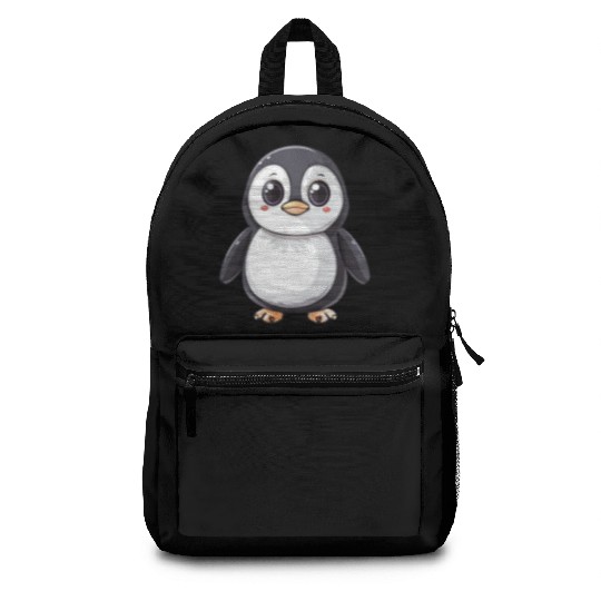 Adorable Penguin Character Embraces Your Style Backpacks