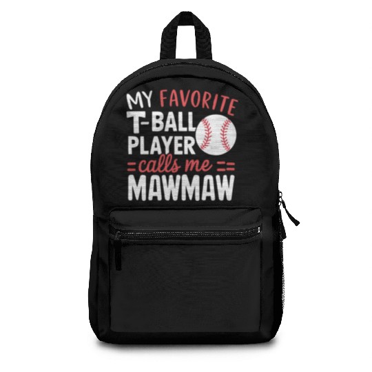Baseball Grandma Grandmother Grandparents Day Backpacks