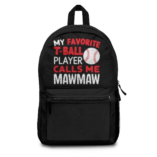 Baseball Grandma Grandmother Grandparents Day Backpacks