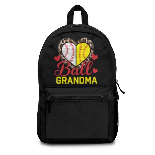Baseball Grandma Grandmother Grandparents Day Backpacks