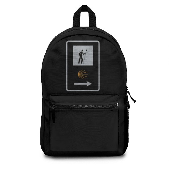 Way of St. James Pilgrim Camino Shell Sign Backpacks
