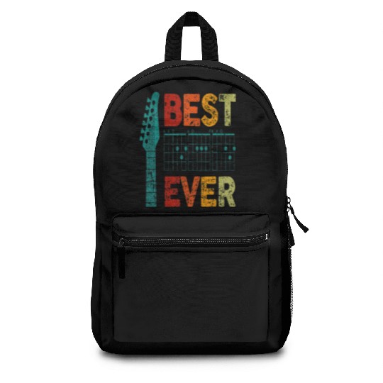 Best Dad Ever Guitar Chord Guitarist Father's Day Backpacks