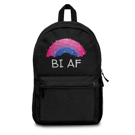 Bi AF Bisexual LGBTQ Bi Pride LGBT Funny Pride Mon Backpacks