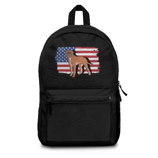 English Mastiff US Flag Bullmastiff Patriotic Dog Backpacks