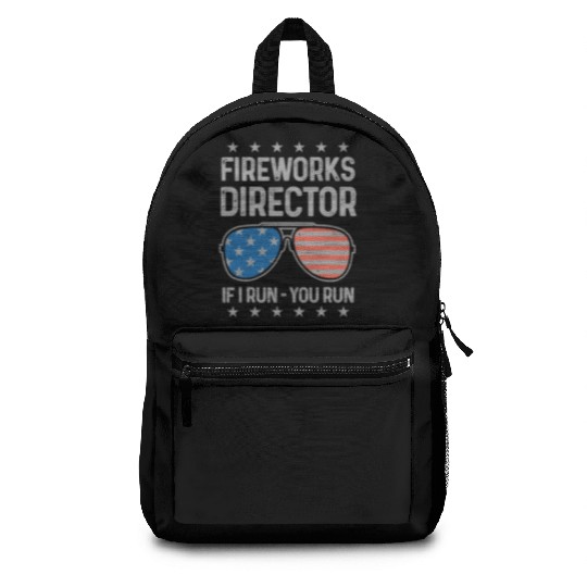 4th Of July Fireworks Funny Fireworks Director Backpacks